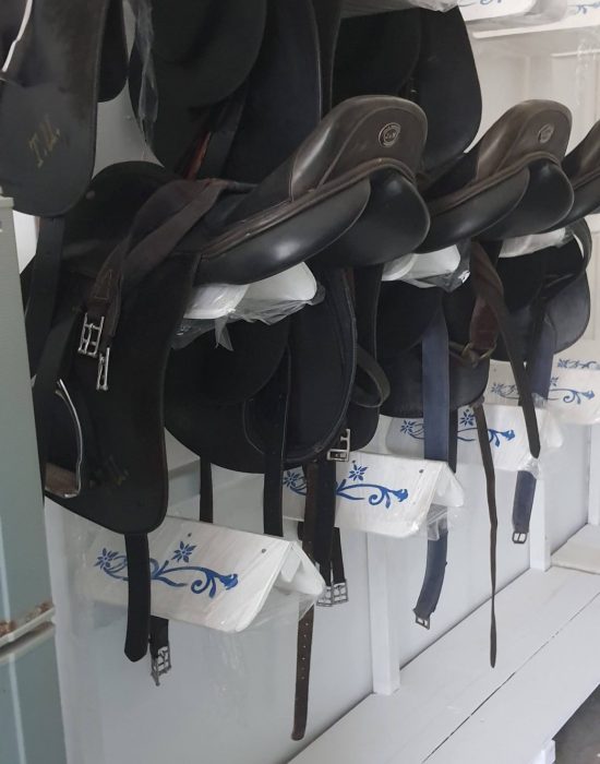 Decorative saddle racks