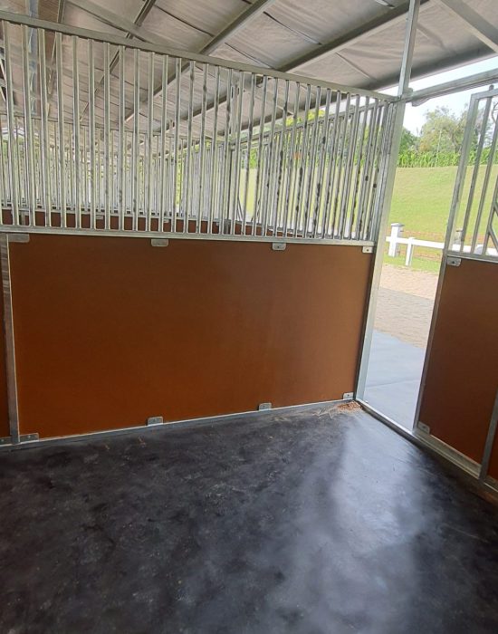 Inside knockdown stables