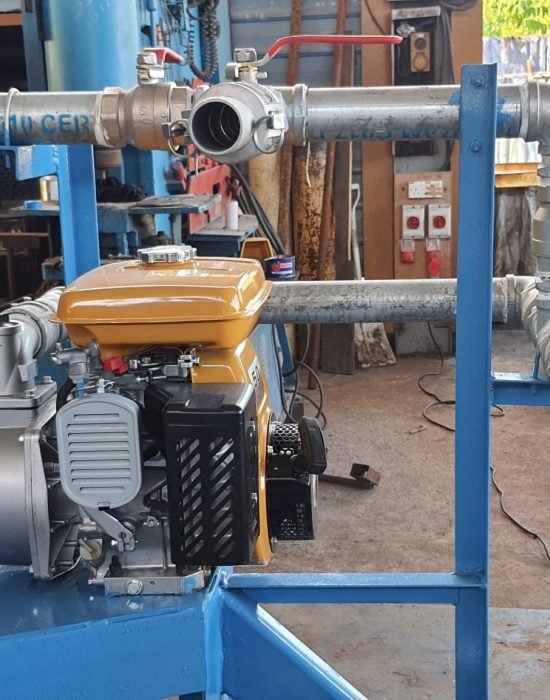 Water tanker pump assembly